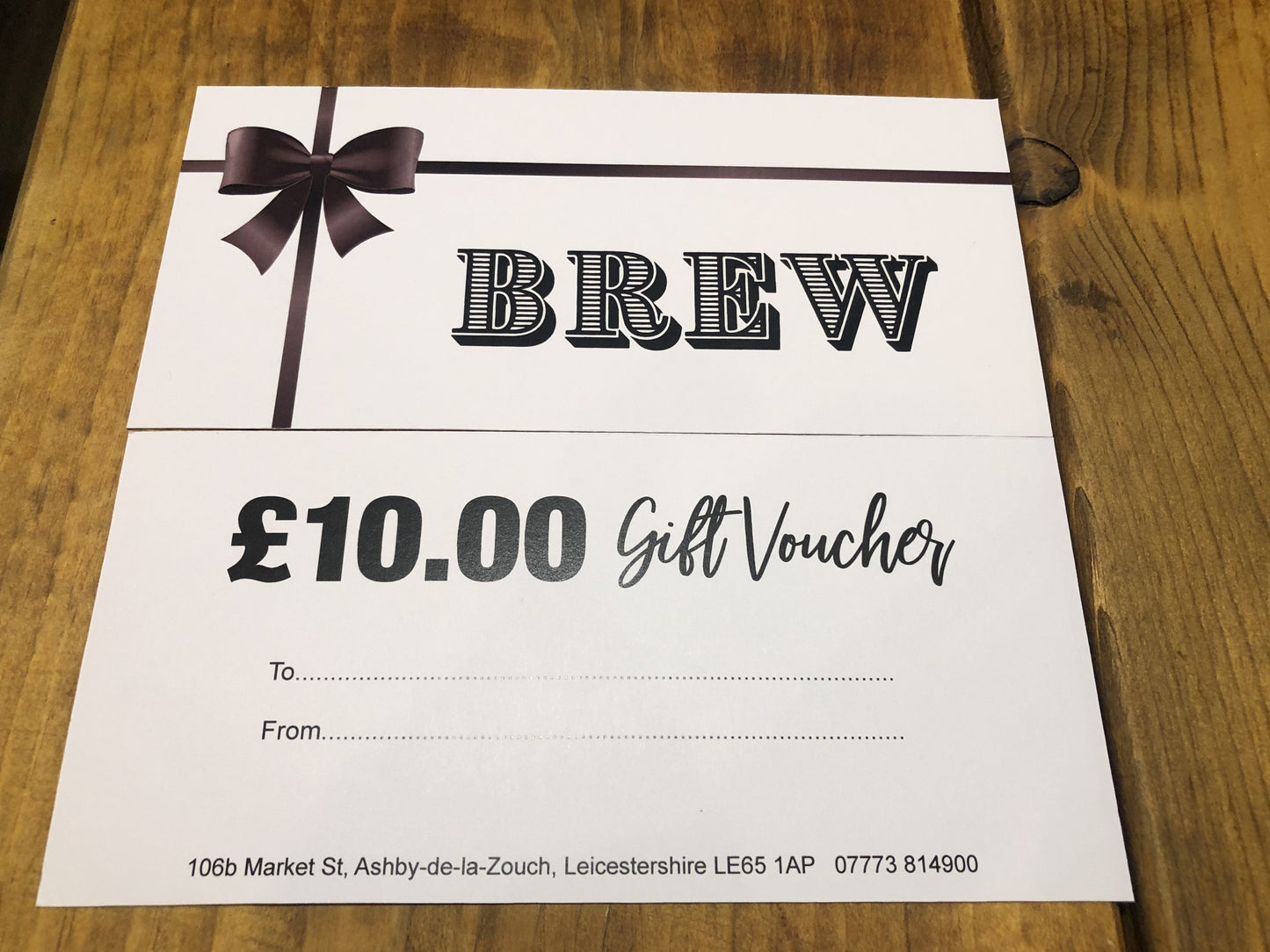£10 Gift Voucher
