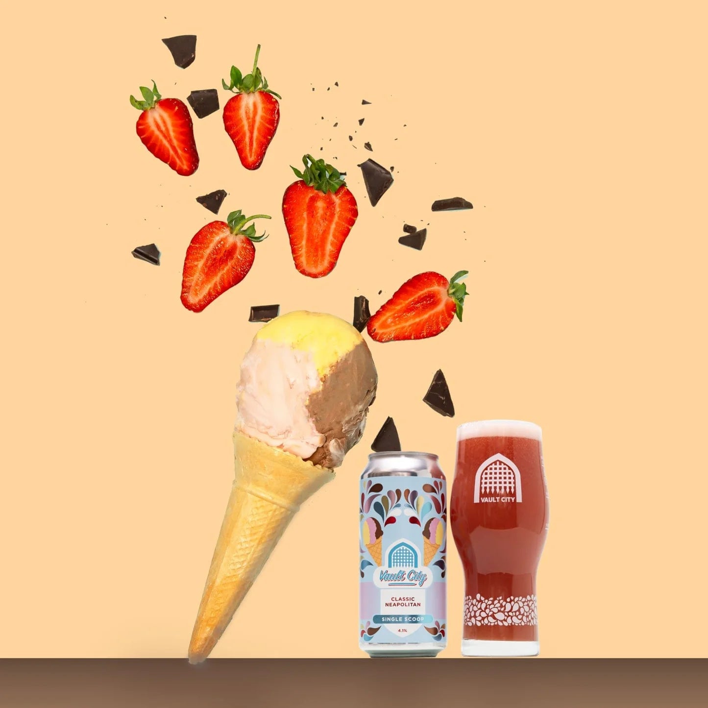 Classic Neapolitan Single Scoop